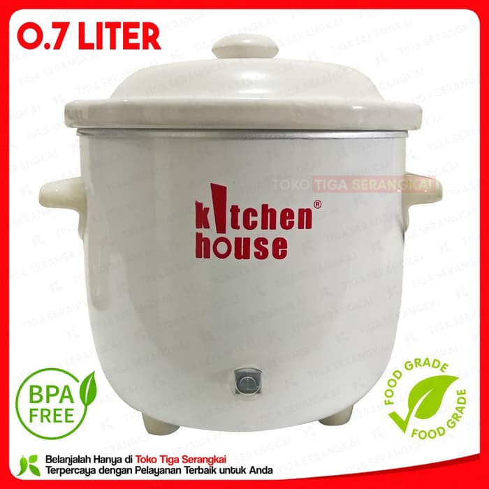 Cyprus Slow Cooker 0.7 Liter Keramik Sc-0064 Murah + Gratis Ongkir