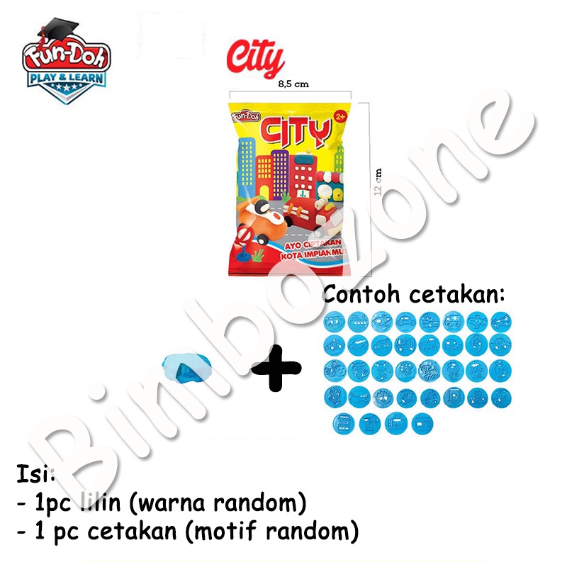 Bimbozone - Mainan anak Lilin mainan goodie bag FUN DOH COIN FUNDOH NEWBIE FUN DOH CITY