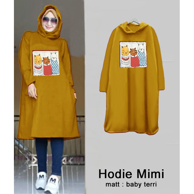 Hodie Mimi - Logo Smile (LS) - Ukuran XL - Matt Baby Terri