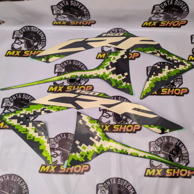 Striping decal standar Army abu CRF150L