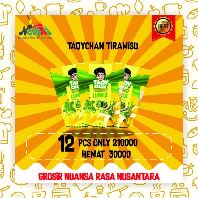 

[ PAKET GROSIR 12 PCS TERMURAH ] TAQYCHAN LUMER Tiramisu & GreenTea Melted by Taqy Malik - Bandung