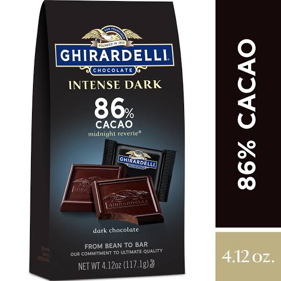 

Ghirardelli Intense Dark 86% Cacao Bag Chocolate 117.1g - Coklat Premium