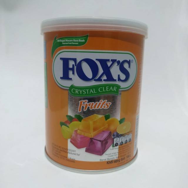 

Permen foxs Fox's Kaleng Crystal Clear Fruits