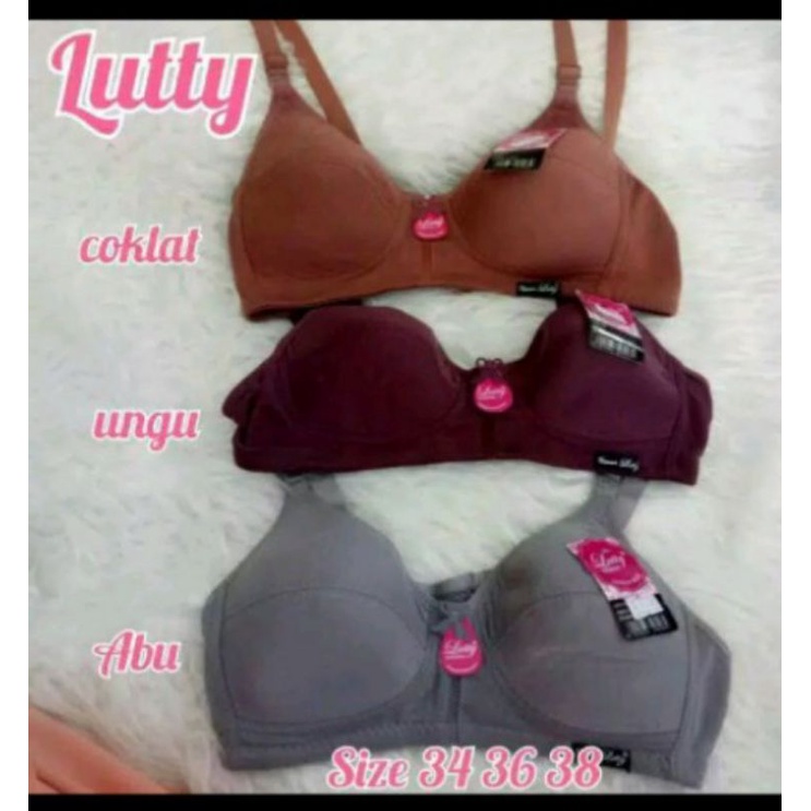 bh dewasa lutty/bra tanpa busa lutty//bra kancing 2