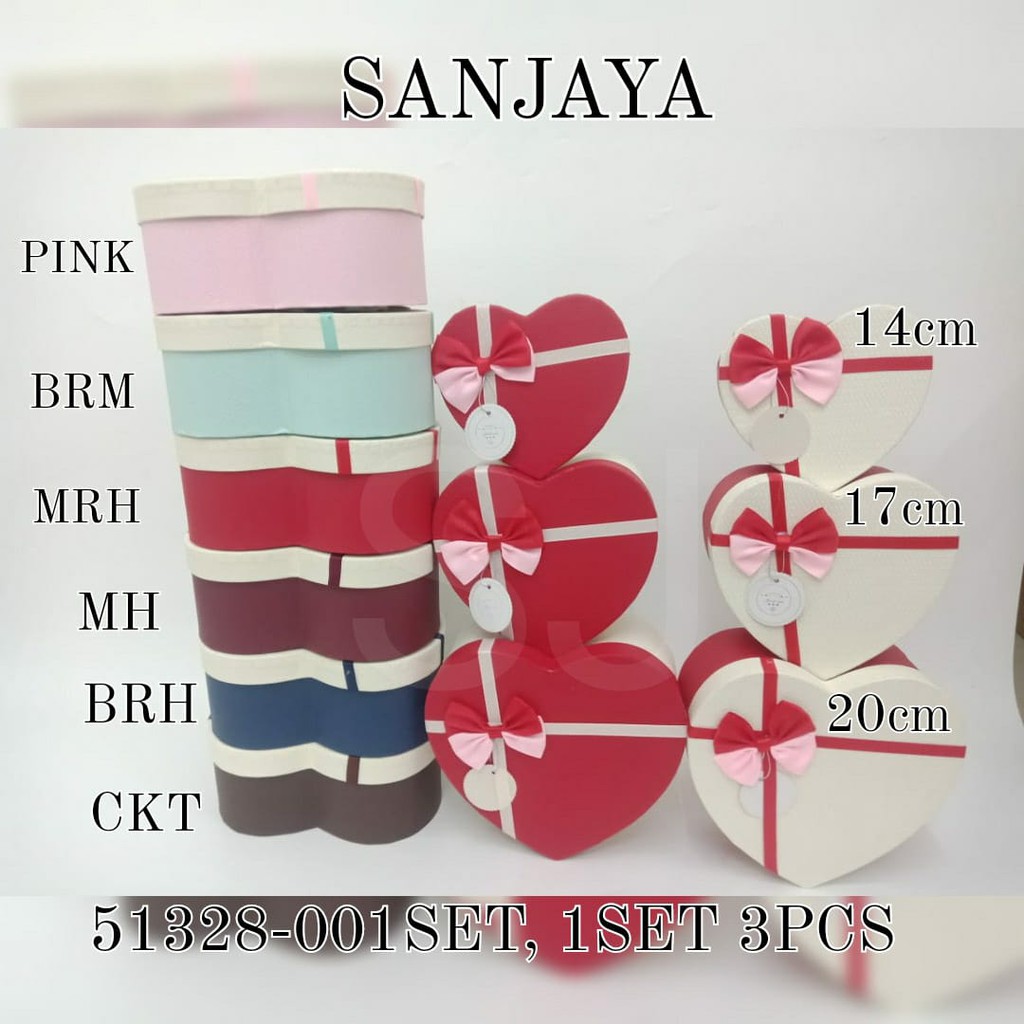Box Kado / Kotak hampers / Bloom Box / Hard Box / Gift Box / Kotak Hadiah / 51328-001 SET3