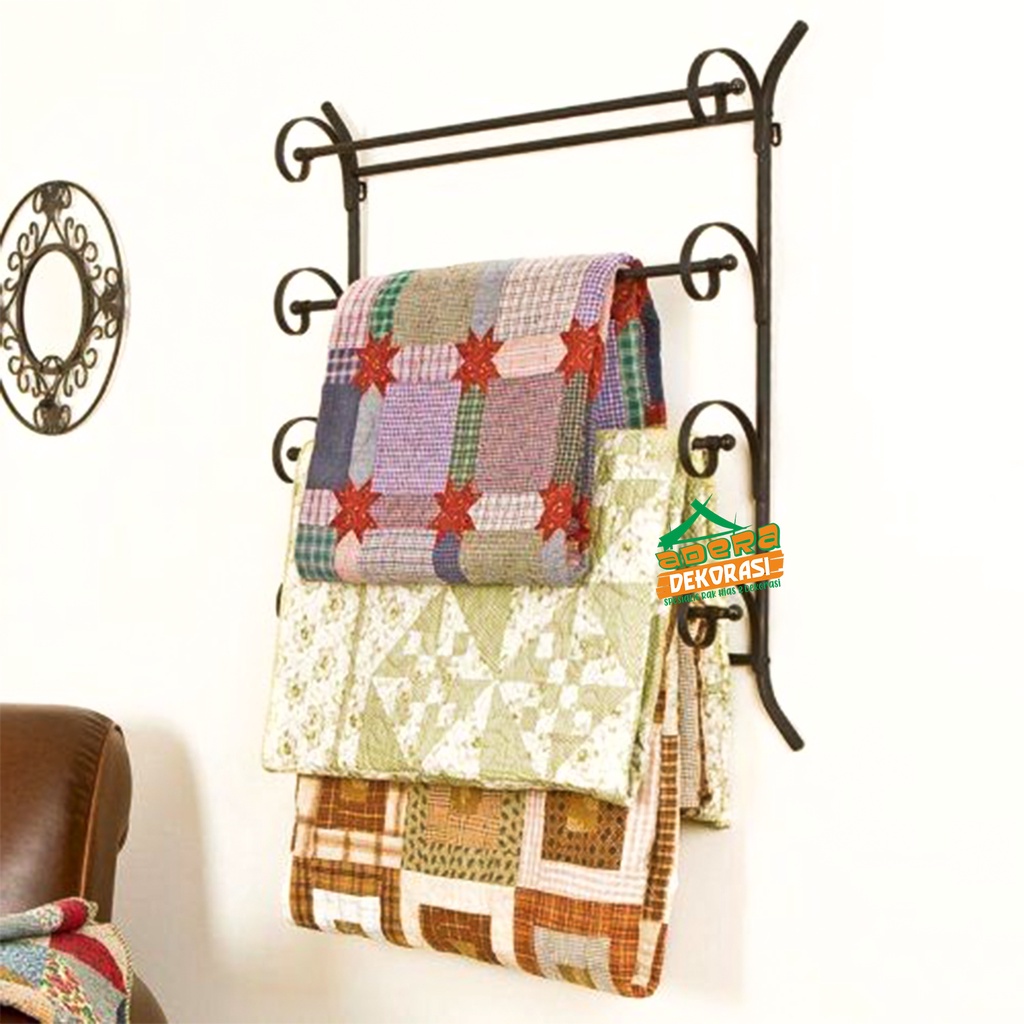 Gantungan jilbab - tempat handuk - gantungan handuk mukena - Rak handuk - Rak dapur - Rak serba guna