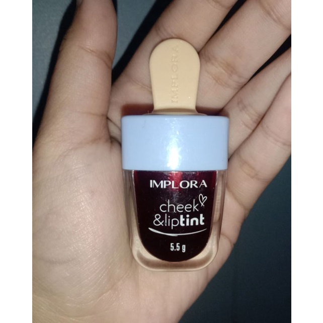 PRELOVED IMPLORA CHEEK & LIP TINT (RED WINE)