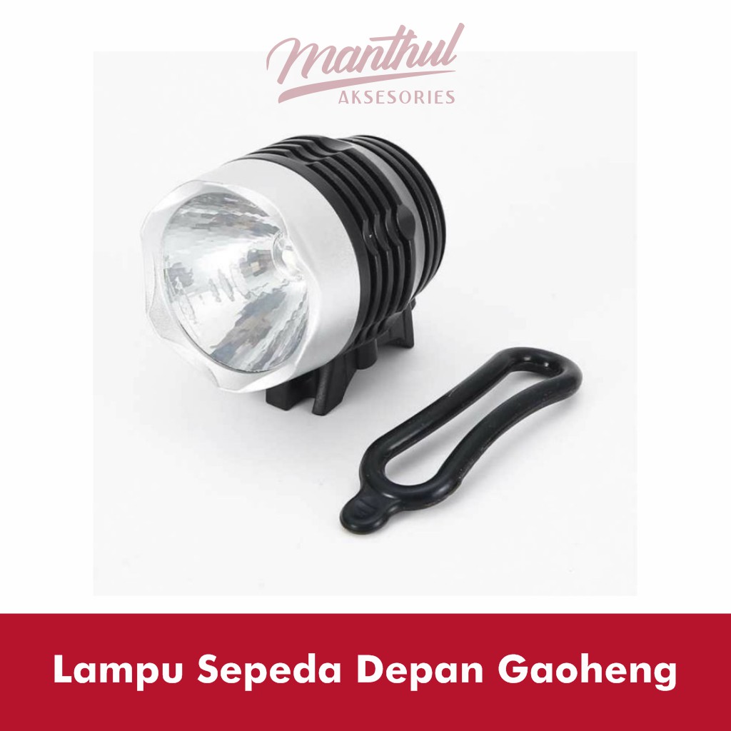 Lampu Sepeda Depan LED Serbaguna Waterproof 3 Mode Lampu CREE XML-Q5 Gaoheng