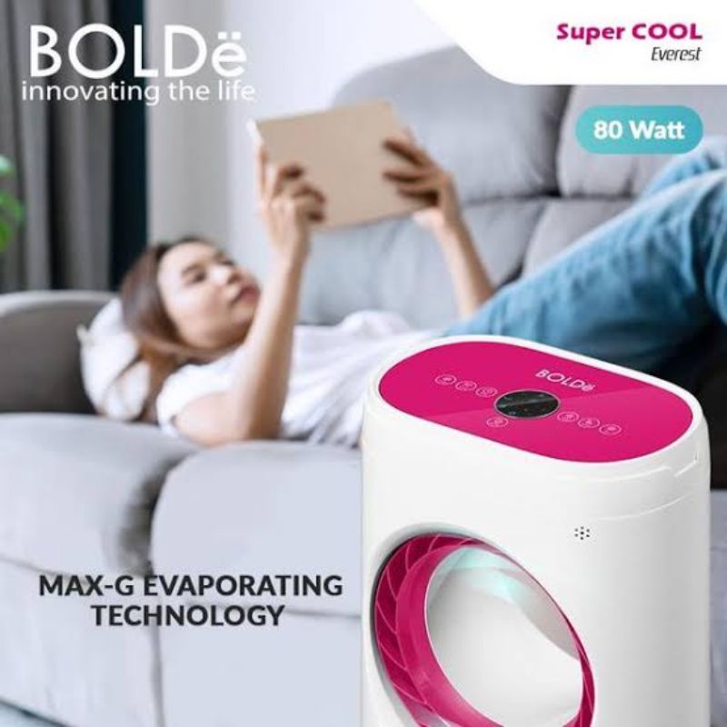 Air Cooler Bolde Super Cool Everest Low Noise Timer 360 Derajat Garansi Resmi