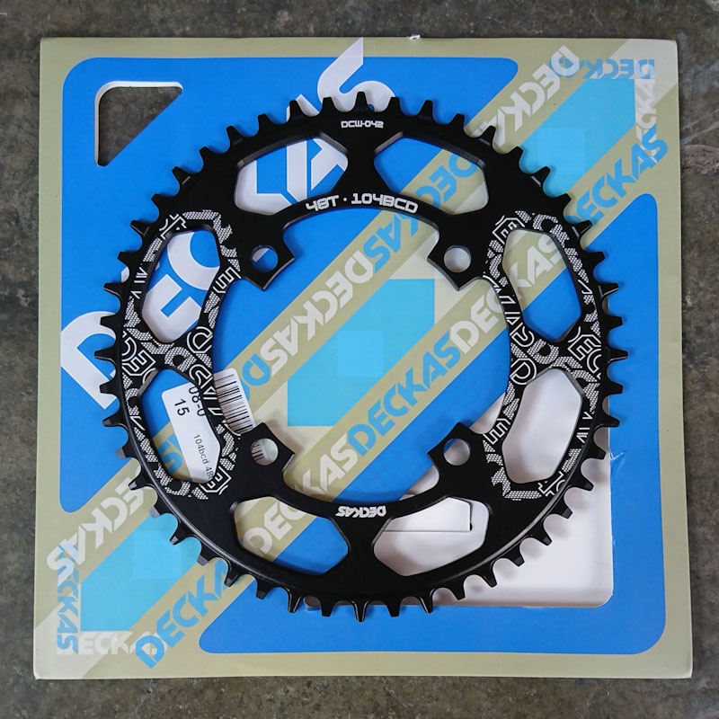 Chainring Deckas Round 104 BCD Narrow Wide 48T