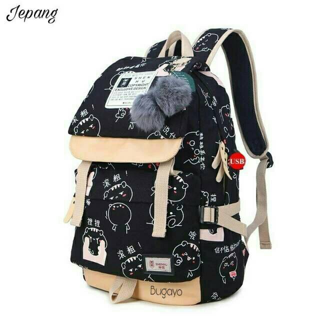 Tas ransel unicorn+sequin Yq Lol/tas wanita satuan BAG ANIMASI LUCU