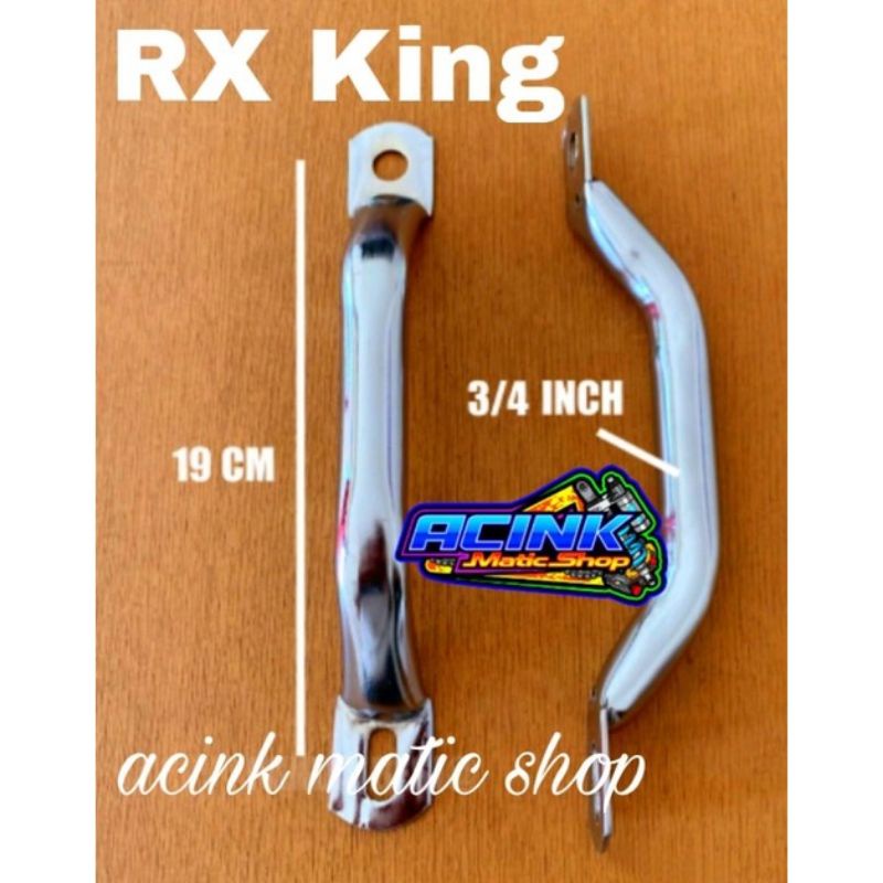 Behel Begel Planger Pegangan Jok Belakang RX KING RXS Crome Sepasang