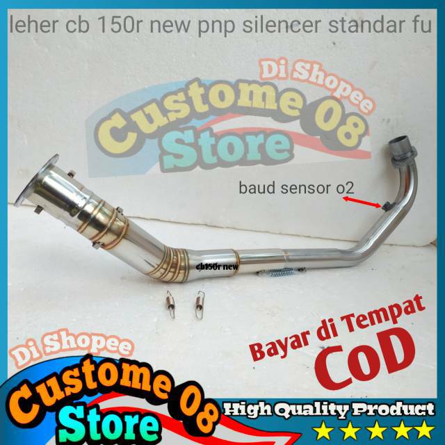 Leher knalpot cb 150 r new pnp silencer fu standar std original  honda new cb 150r