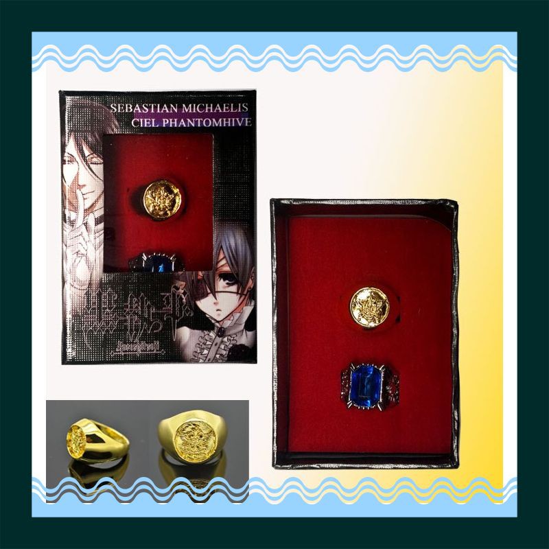 Action Figure Terbaru Acak Hitam Butler Ciel Phantomhive Diy 1.8 Cm Pvc & Cincin Alois Trancy Biru S