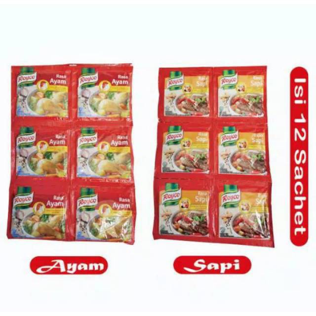 

Royco Rasa Ayam dan Sapi Ukuran 8gr