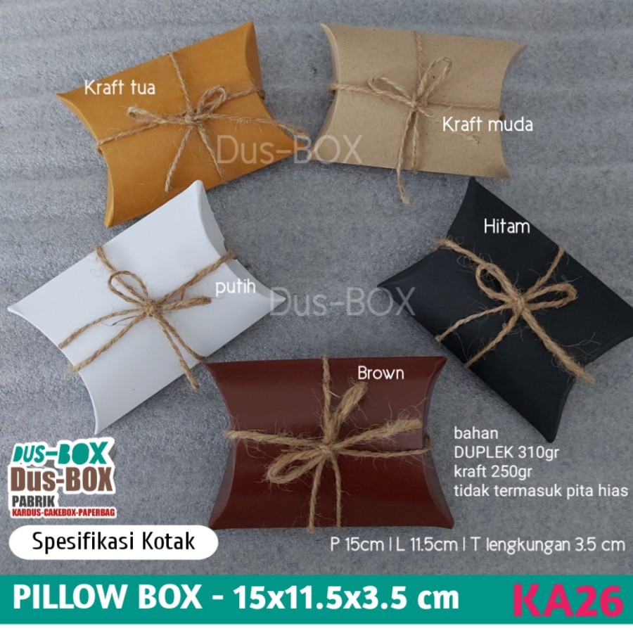 

ISI 36 BIJI pillow box 15cm ka26 | kotak kado kardus hijab dus kaos hampers jilbab