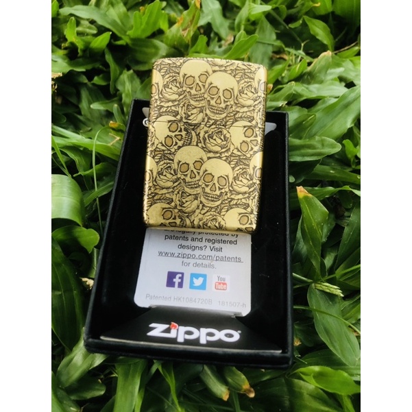 Korek Zippo Motif 5 Slide Zippo Motif SKULL Korek Zippo Antik Premium