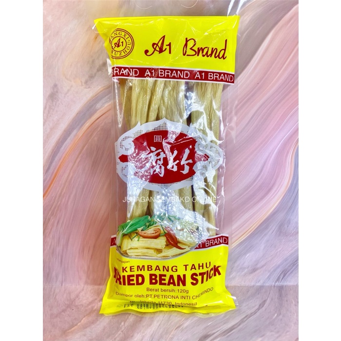 

(HOKKY) kembang tahu A 1 brand dried bean 120 gr / kembang tahu stik A1