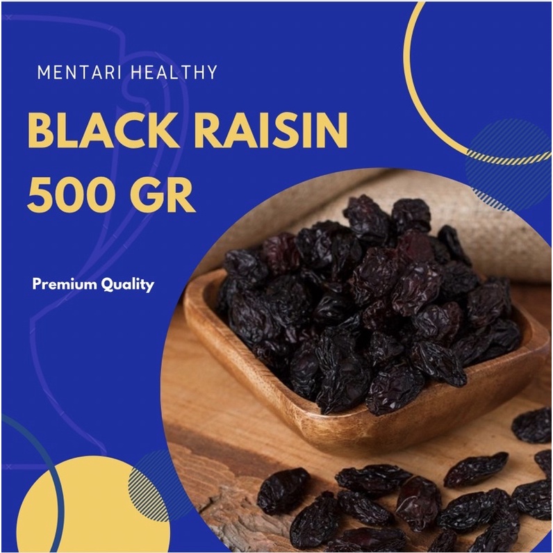 Premium Seedless Black Raisin 500gr