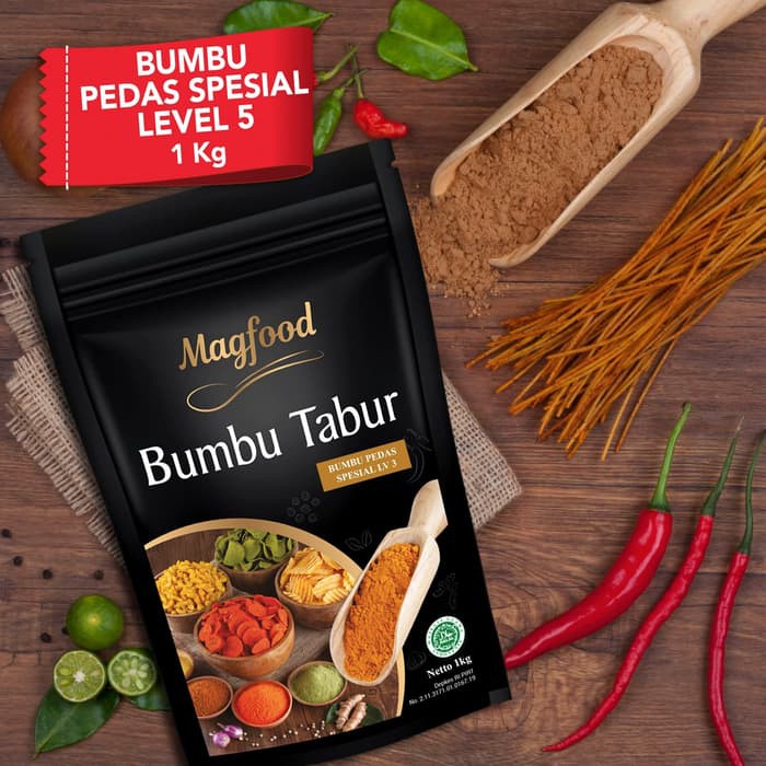

New Arrival - Magfood Bumbu Tabur Pedas Spesial Lv.5 Kemasan 1Kg
