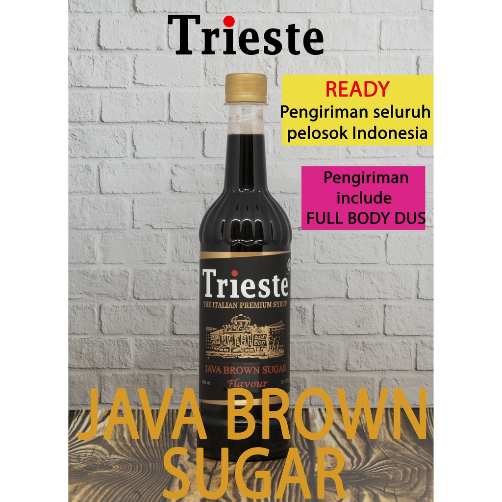 

TRIESTE SYRUP rasa JAVA BROWN SUGAR