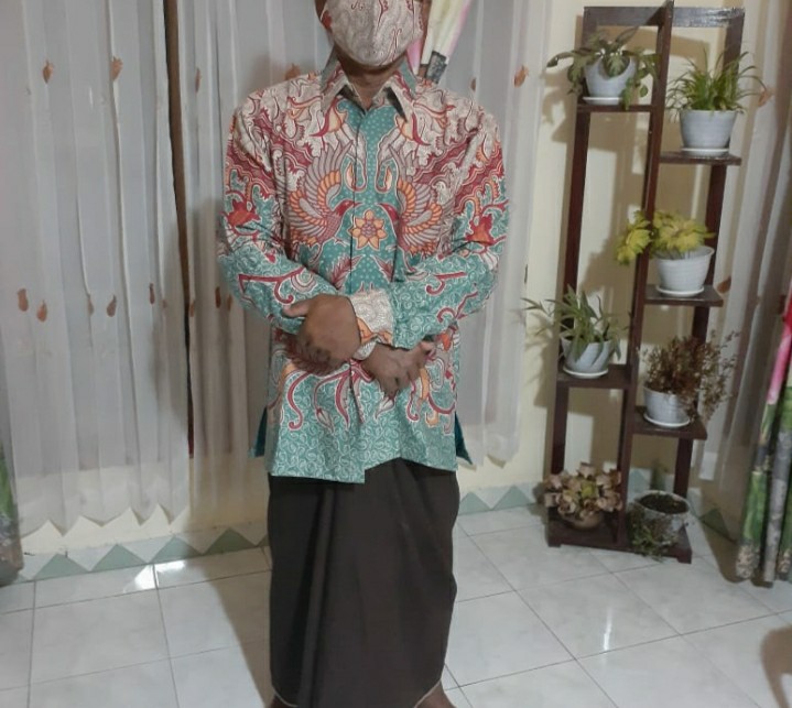 Batik Pria Atasan Premium Solo Lapis Furing Batik Pria Lengan Panjang Premium Prabuseno