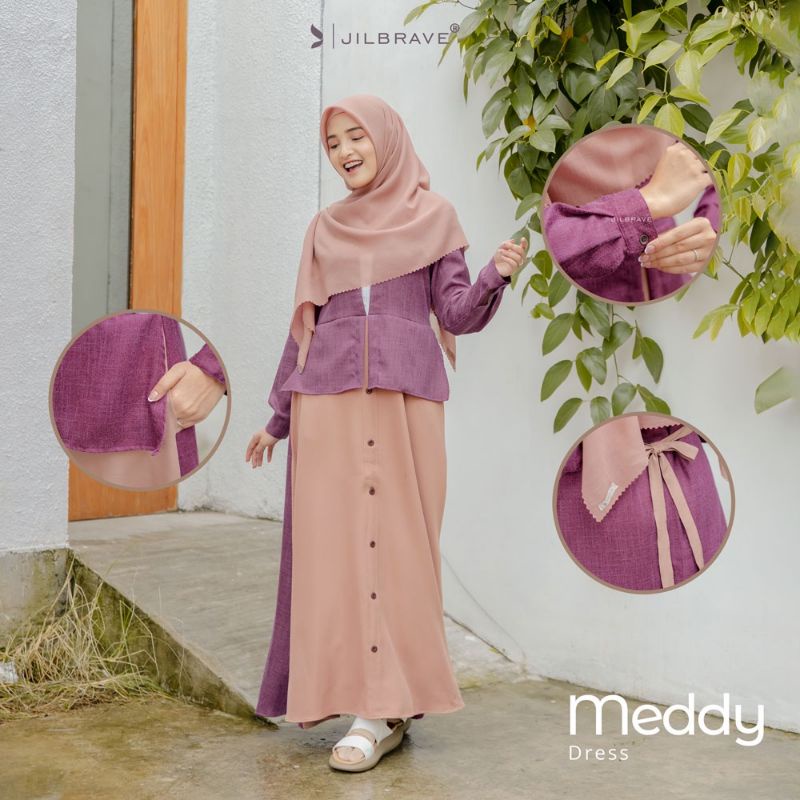 MEDDY DRESS  - Jilbrave Official Shop | Original Jilbrave | Gamis Faezia Official Shop