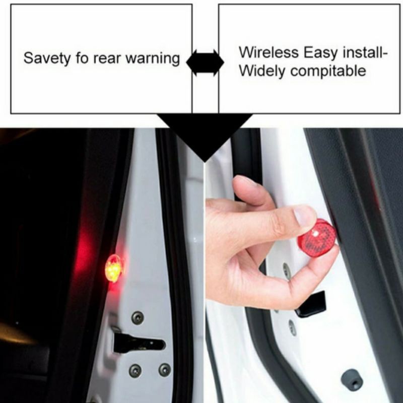 Lampu Pintu Wireless Door Warning Light Safety No.1