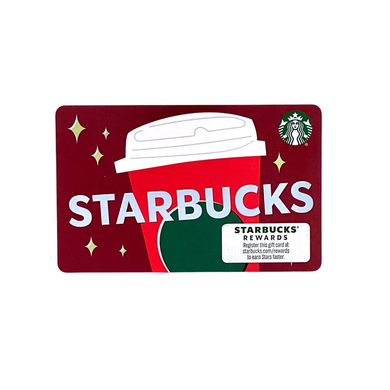 Red Cup Starbucks Card Holiday 2021 US Kartu Paper