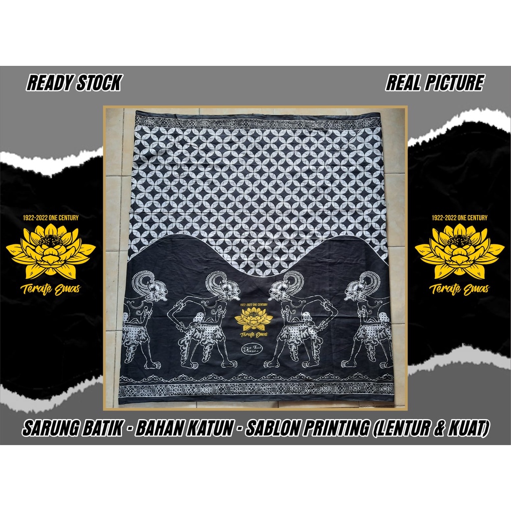 ATRIBUT PSHT SARUNG PSHT MOTIF WAYANG TERATE EMAS TERLARIS (KODE TSID-2), (BISA COD) TERATE STORE ID