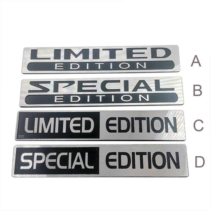 1pc Stiker Emblem Logo Mobil Universal Edisi Spesial Bahan Metal