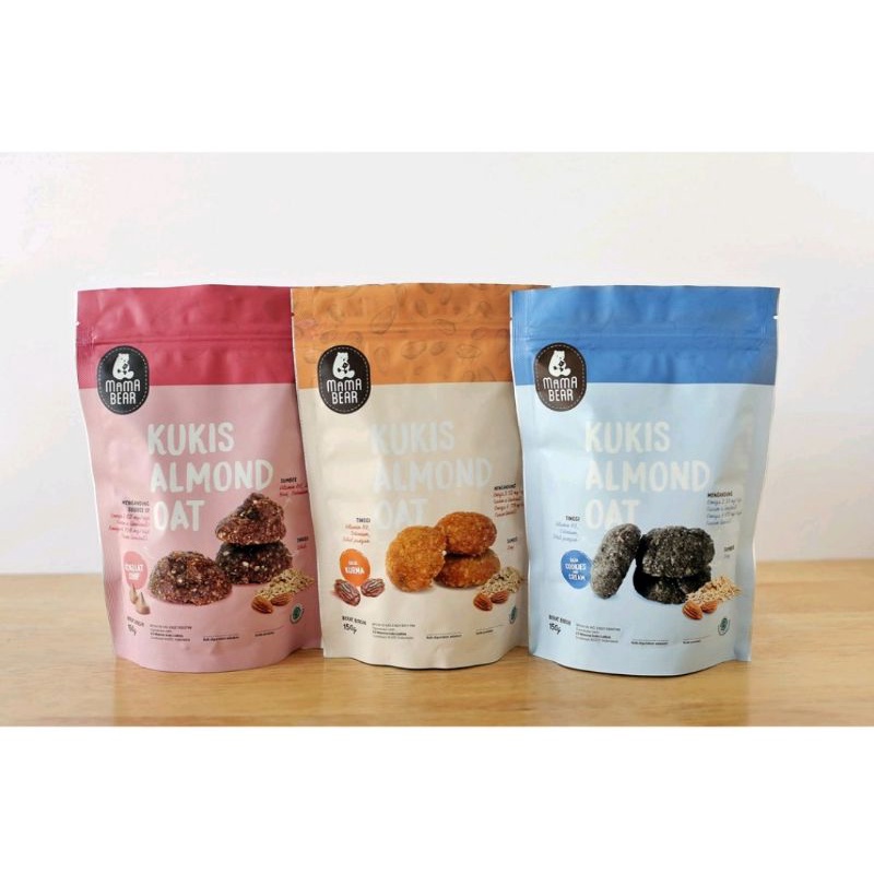 MamaBear Kukis Almond Oat - Booster ASI Pelancar ASI MamaBear Cookies