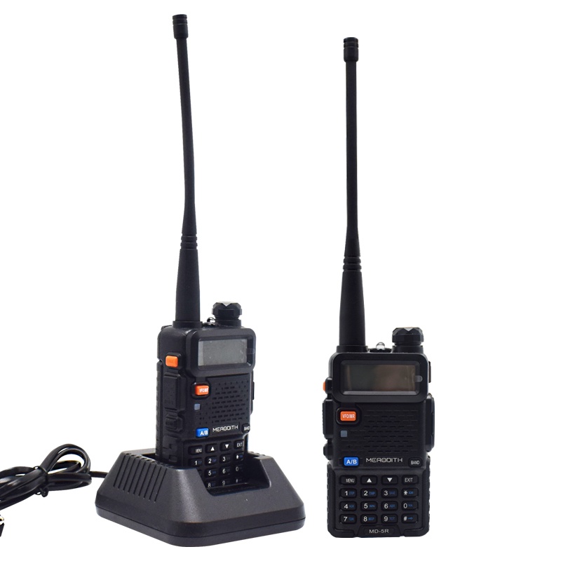 HT MERODITH UV5R Walkie Talkie Dual Band 5W 128CH UHF+VHF handy talkie