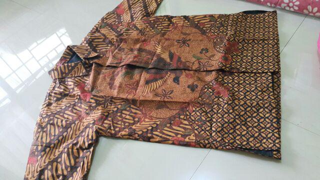 Kemeja Batik Pria Lengan Pendek Motif Batik Solo Ori Premium Murah Ukuran M L Xl Xxl
