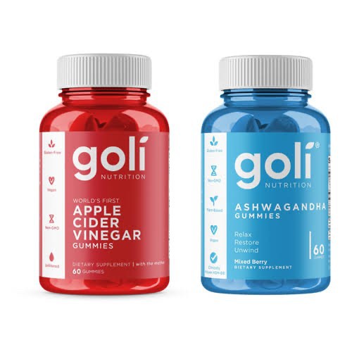 GOLI BUNDLE ACV APPLE CIDER ASHWAGANDHA GUMMY ASHWA