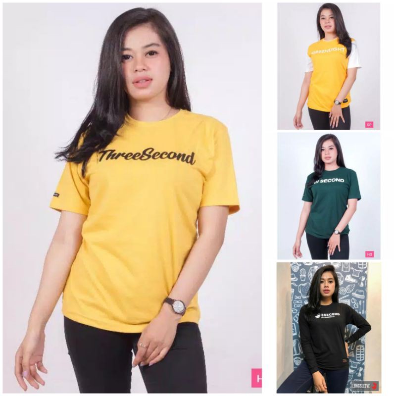 KAOS CEWEK 3SECOND KAOS 3SECOND CEWEK KAOS WANITA 3SECOND KAOS 3SECOND WANITA KAOS DISTRO 3SECOND