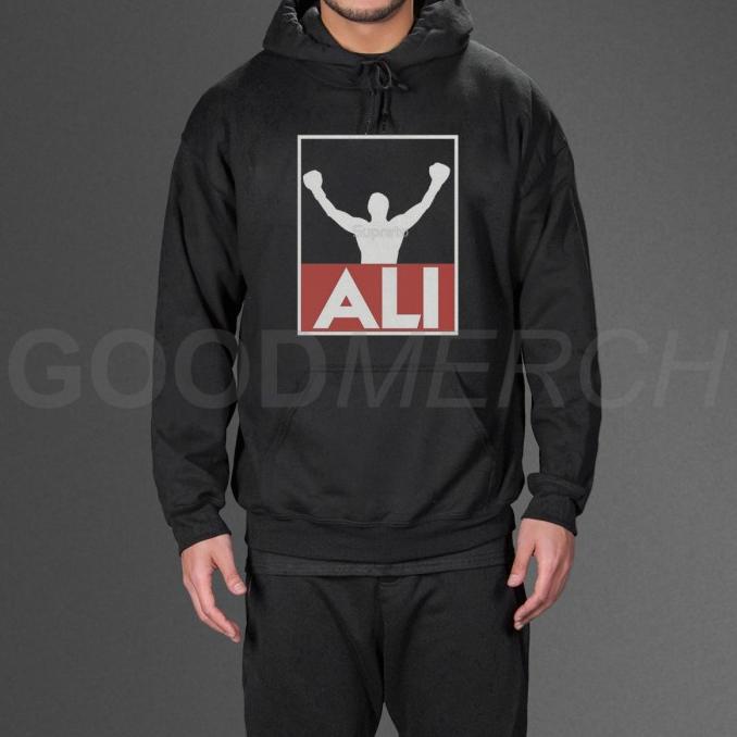 jaket hoodie sweater muhammad ali hitam 9