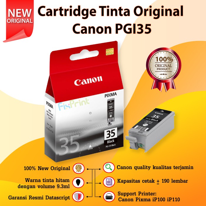 Cartridge Original Refill Ink Printer Pixma IP100 IP110 New