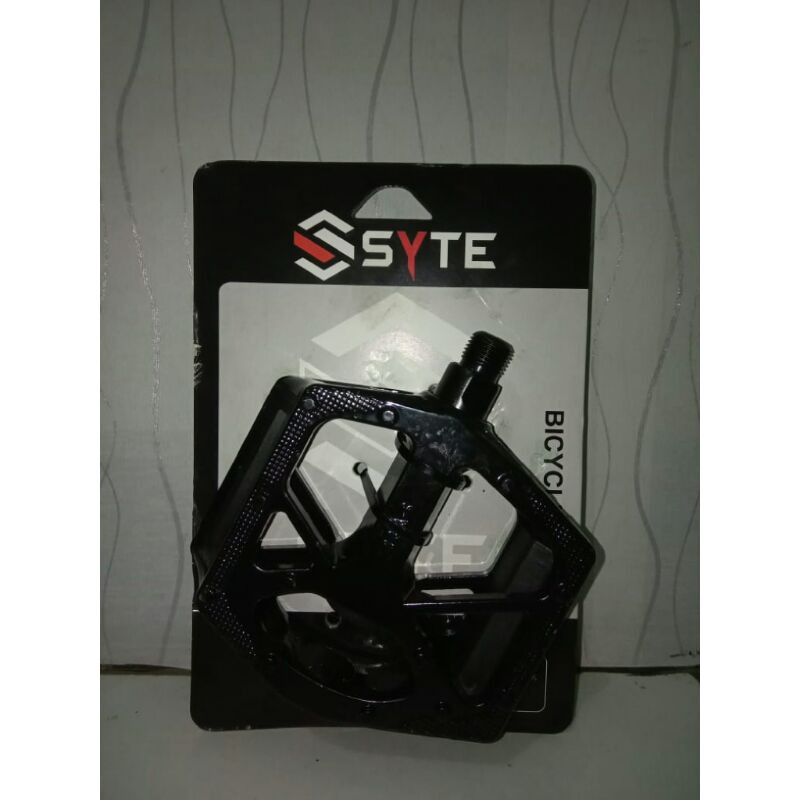 Pedal Alloy Sepeda MTB Fixie Lipat SYTE Hitam ST-M421 As Besar | High Quality