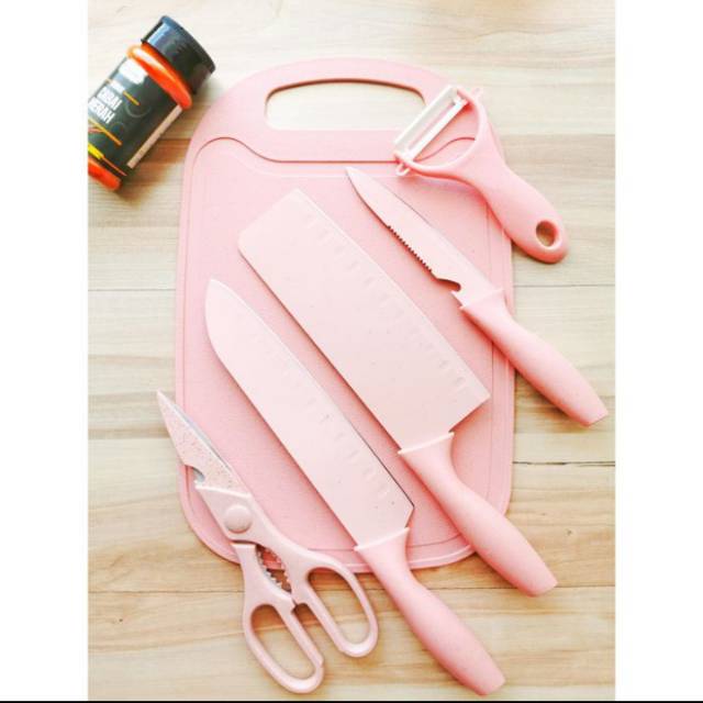 Pisau set turki pink