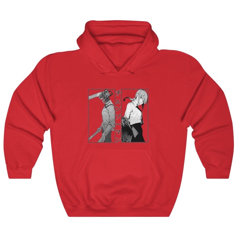 Hoodie Makima with Chainsaw Man Anime Manga Premium Unisex