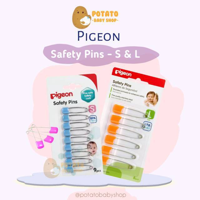 PIGEON Safety Pins / Peniti bayi size S dan L