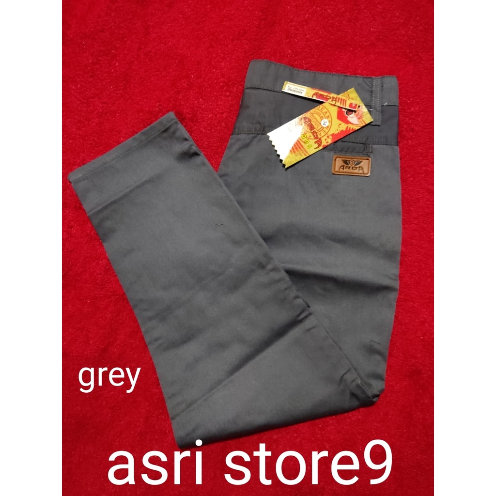 CELANA CHINO Ankle Pants Panjang Pria Slimfit KERJAHARIAN Santai Casual Formal Hitam Abu Cream Mocca