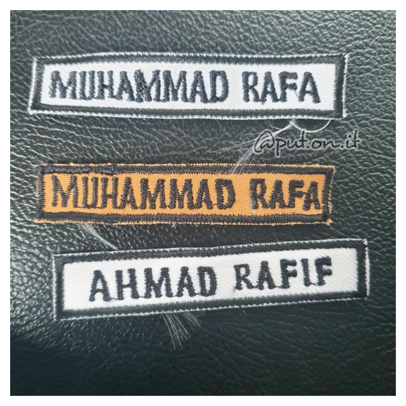 

(Harga per pc) Emblem / Badge nama seragam sekolah / bet nama seragam