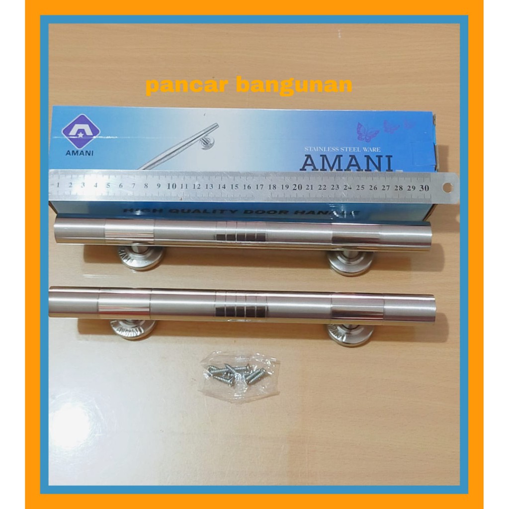 HANDLE PINTU STAINLESS AMANI 30 CM - GAGANG PINTU RUMAH - TARIKAN PINTU RUMAH