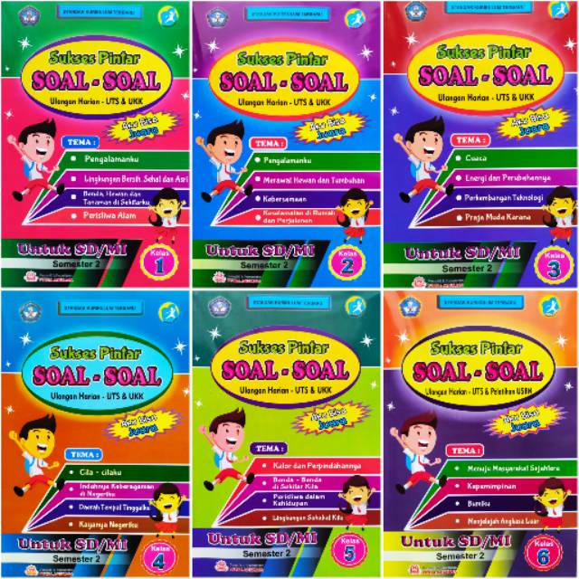 Buku Sukses Pintar Soal Soal Tugas Tematik Sd Mi Kelas 1 2 3 4 5 6