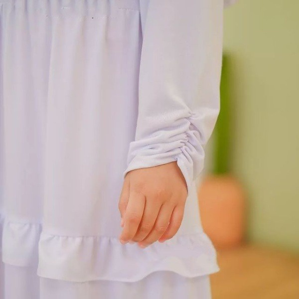 Gamis Putih Anak Gamis Anak Perempuan Gamis  Manasik Anak Gamis Umroh Gamis Putih Gamis Putih Bersih Gamis Lebaran Gamis Murah FH35