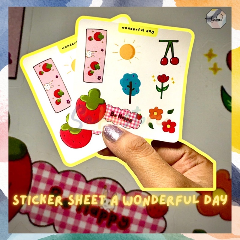 

Sticker Sheet Murah / Sticker Deco Bujo Jurnal Murah / Sticker Tumblr / wondefulday