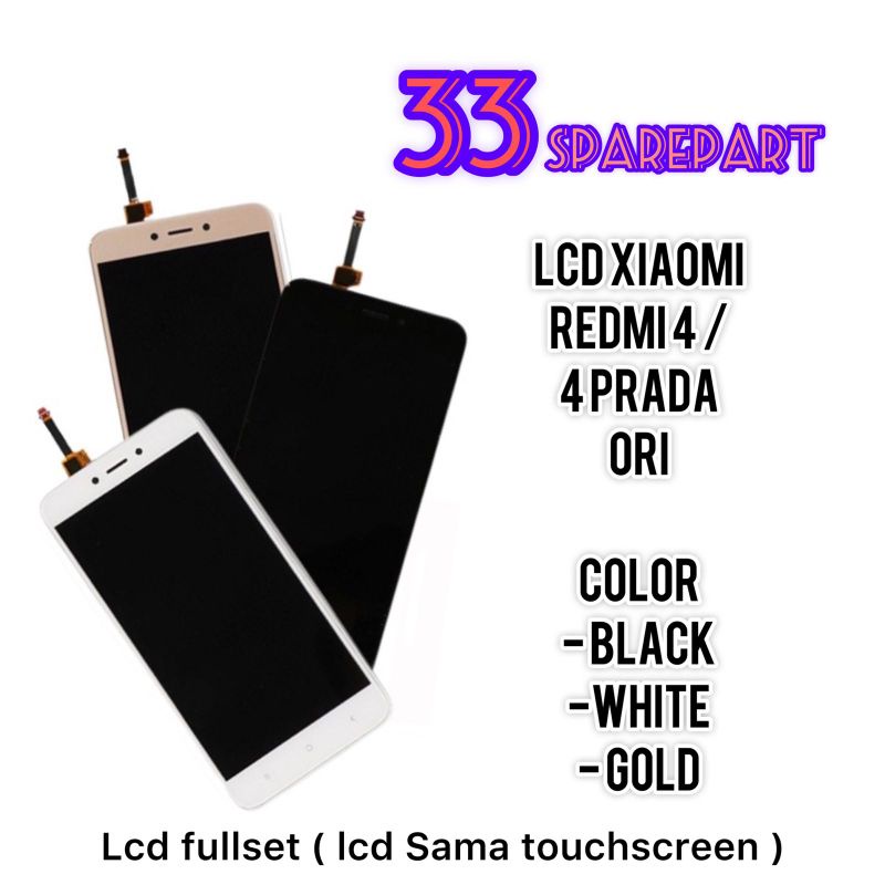 LCD TOUCHSCREEN XIAOMI REDMI 4 /4 PRADA ORI COMPLETE