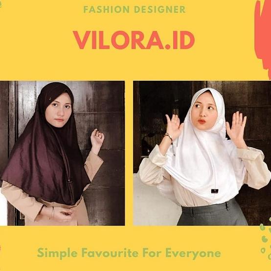 ⌅ KERUDUNG JILBAB ORIGINAL VILORA SERUT SEKOLAH SD SMP SMA ➦